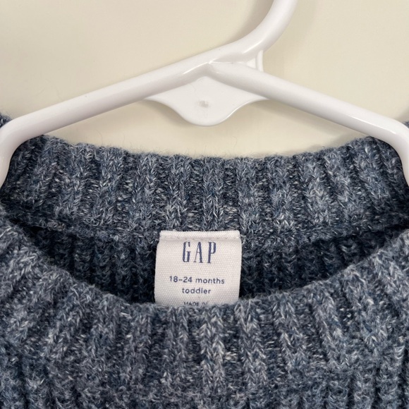 GAP Blue Ribbed Knit Sweater - Picture 4 of 5